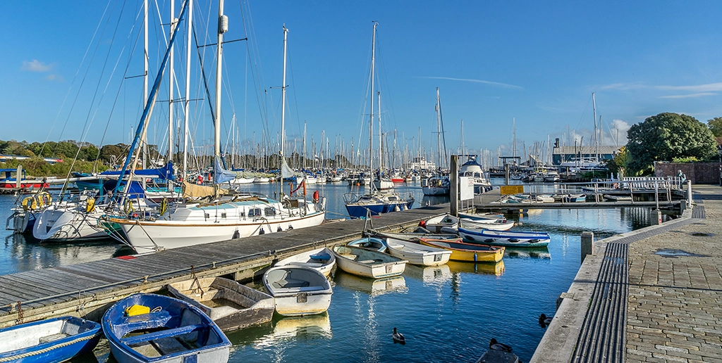 Lymington Quay in the New Forest