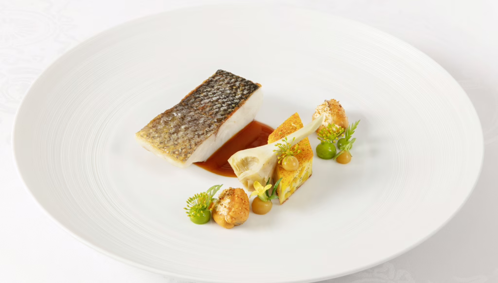 Two Star Michelin food in The Ritz Restaurant