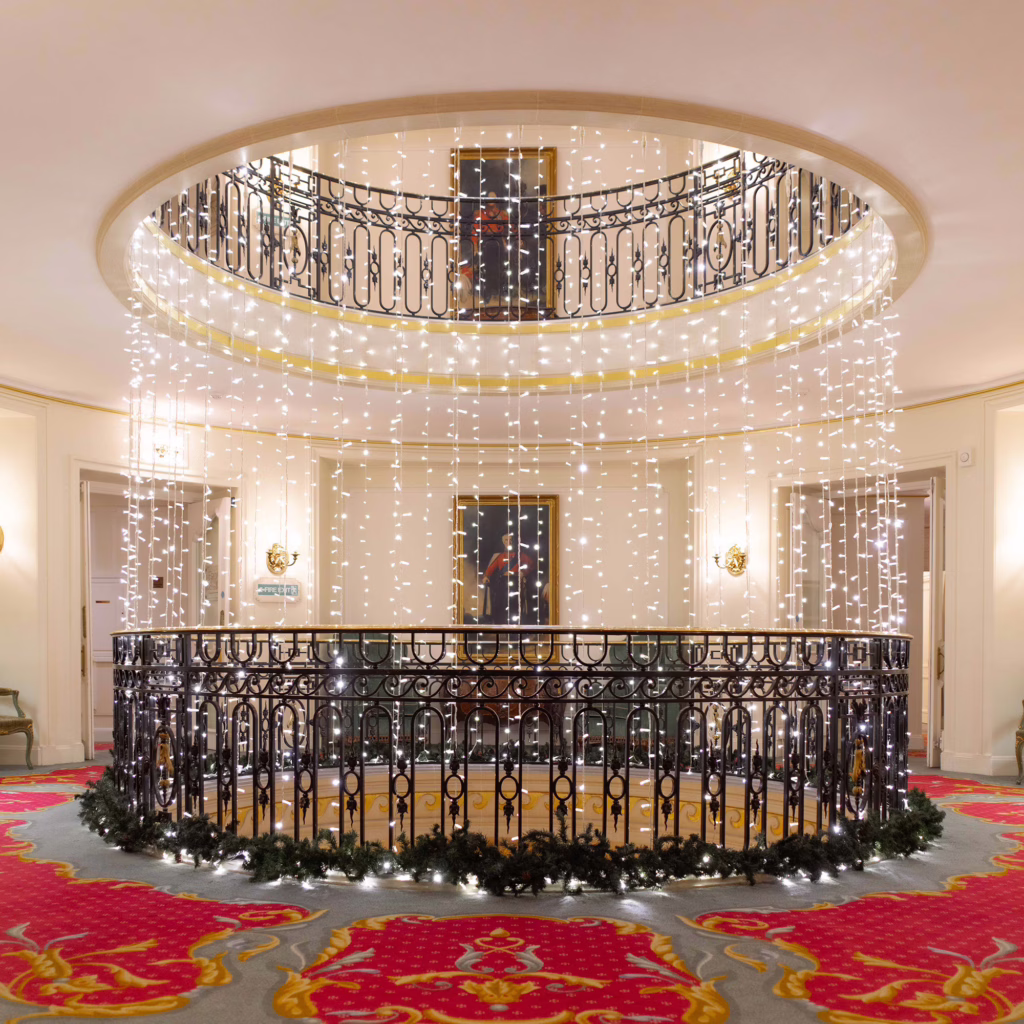 Christmas lights at The Ritz London