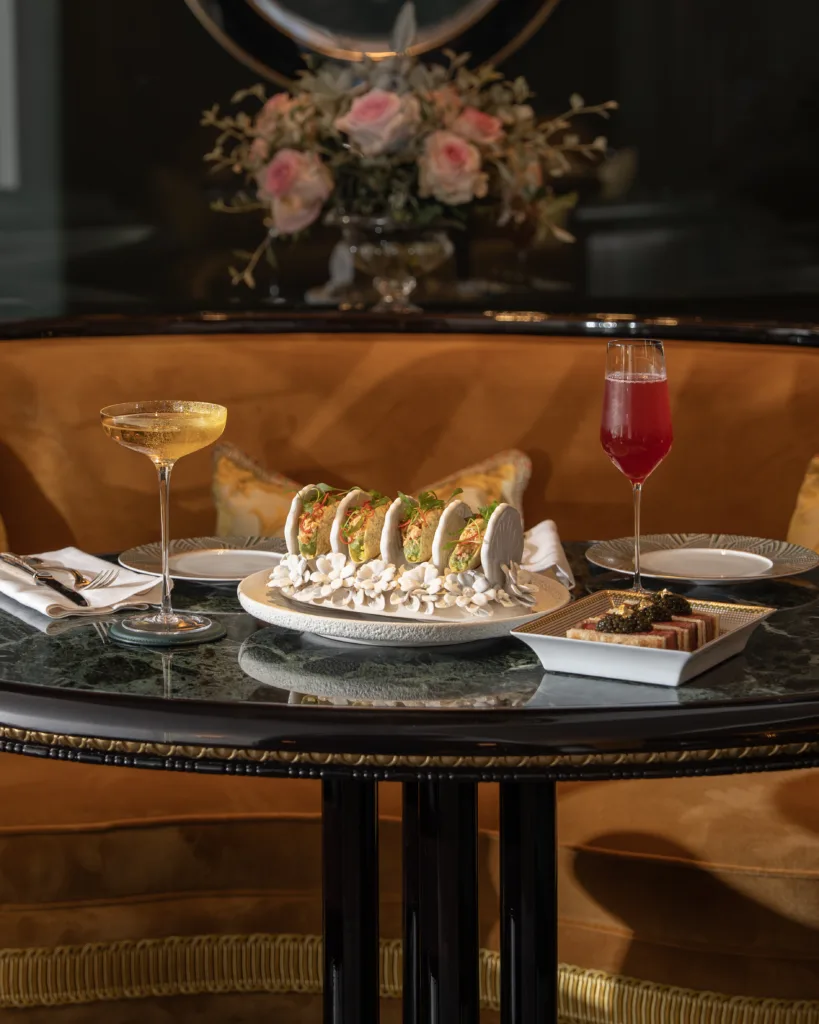 Food at The Rivoli Bar at The Ritz London