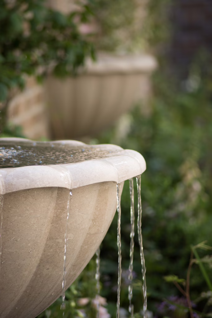 The fountain in The Secret Garden at The Ritz