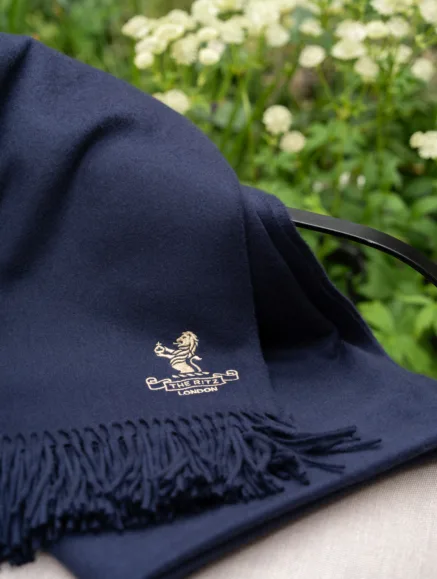 Exclusive Ritz London cashmere blanket by Johnstons of Elgin