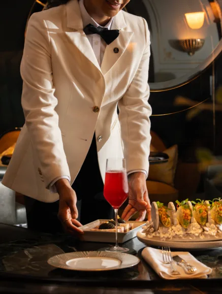 Bartender in The Rivoli Bar at The Ritz