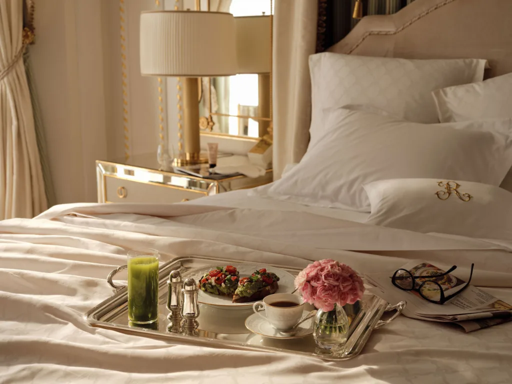Prince of Wales Suite breakfast in bed