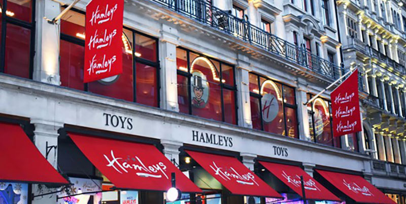 Exterior of Hamley’s store on Regent’s Street