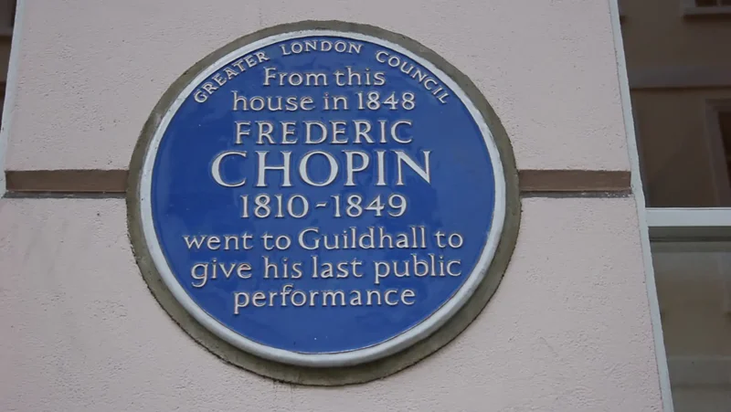 Frederic Chopin Blue Plaque