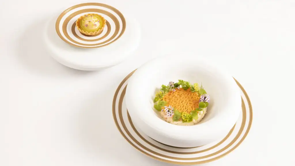 Dorset Crab, Almond and Fennell at the Michelin-starred Ritz Restaurant