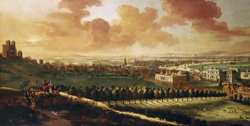Historical painting of Greenwich Park